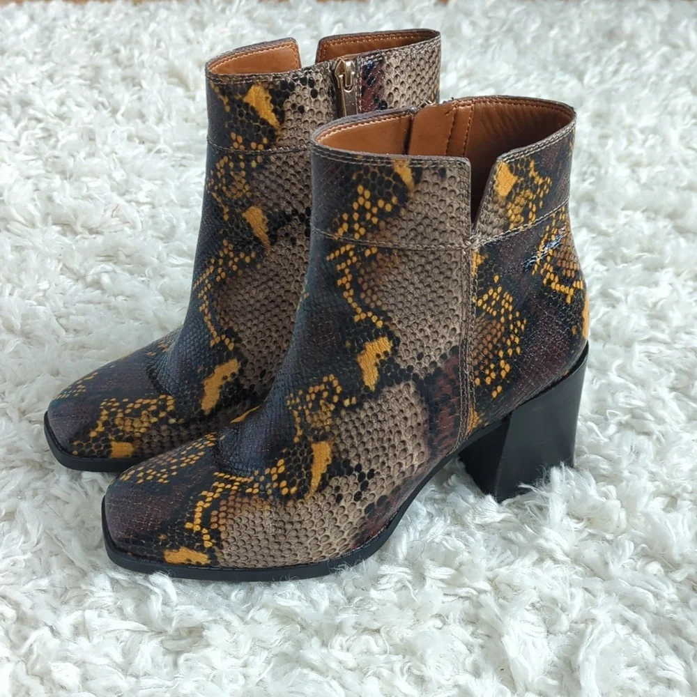 Franco Sarto Generous snake bootie - Picture 1 of 9